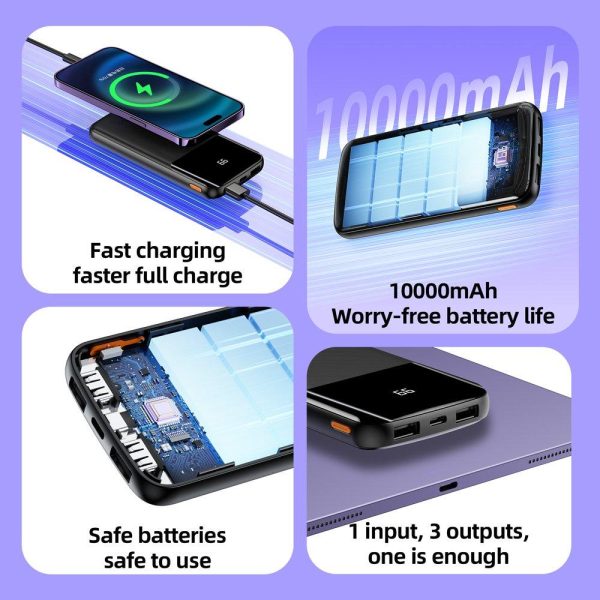 Tranyoo T-D08 10000mAh Digital Display Dual USB Portable Mobile Power Bank Charger - Image 4