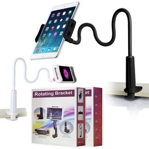 Universal Phone Holder Arm 360 Flexible Mount Stand For Apple Samsung Google Pixel LG Huawei Tablet iPad