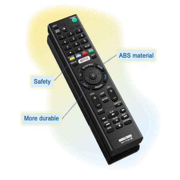 New Original Sony LED Smart TV Replacement Remote Control RMT-TX100U includes Netflix Hotkey - Image 2