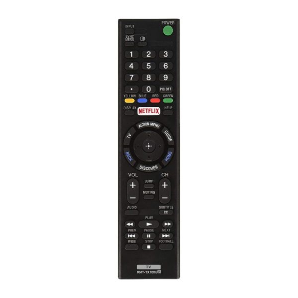 New Original Sony LED Smart TV Replacement Remote Control RMT-TX100U includes Netflix Hotkey