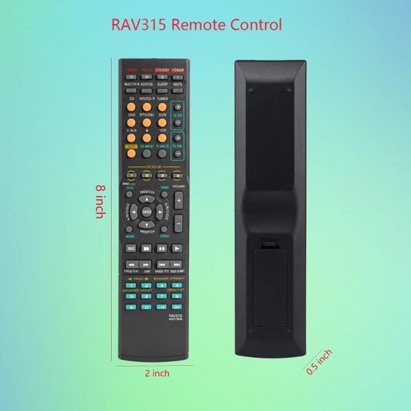 New RAV315 Replacement Remote Control Compatible with YAMAHA AV Receiver - Image 5