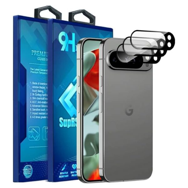 [ 3 Pack ] For Google pixel 9 /9 Pro /9 Pro XL / 9 Pro Fold 5G Camera Lens Protector Anti Scratch Tempered Glass