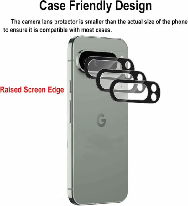 [ 3 Pack ] For Google pixel 9 /9 Pro /9 Pro XL / 9 Pro Fold 5G Camera Lens Protector Anti Scratch Tempered Glass - Image 7