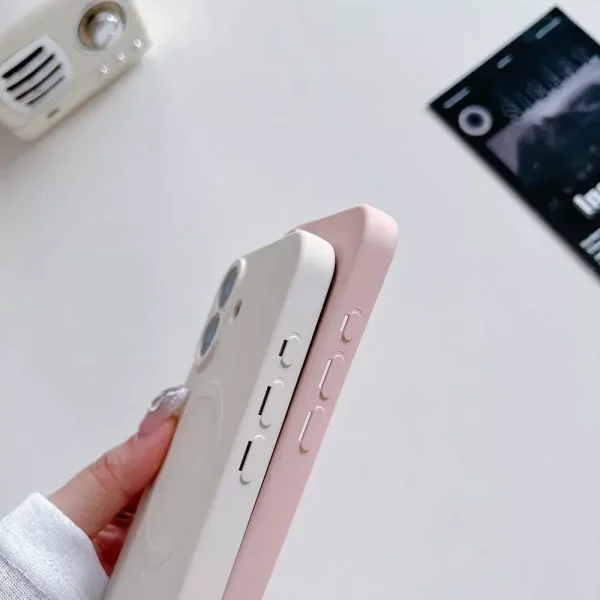For Apple iPhone 13/16 Plus Pro Max MagSafe Magnetic Silicone Silky Soft Touch Full Protective Case - Image 9