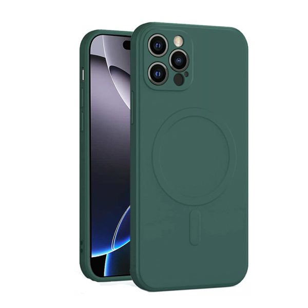 For Apple iPhone 13/16 Plus Pro Max MagSafe Magnetic Silicone Silky Soft Touch Full Protective Case