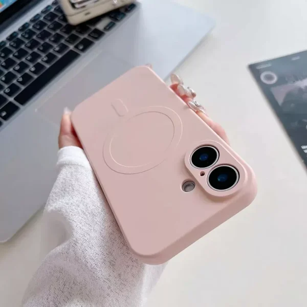 For Apple iPhone 13/16 Plus Pro Max MagSafe Magnetic Silicone Silky Soft Touch Full Protective Case - Image 5
