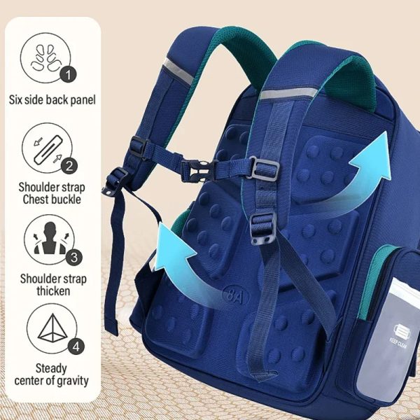 Children’s School Bag Boy’s Backpack Primary Girl Schoolbag Student’s Backpack 1-6 Grades Boys&Girls - Image 8