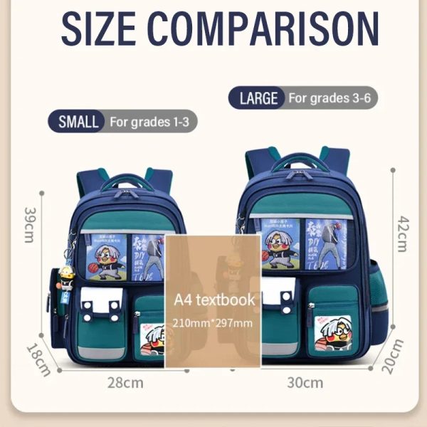 Children’s School Bag Boy’s Backpack Primary Girl Schoolbag Student’s Backpack 1-6 Grades Boys&Girls - Image 4