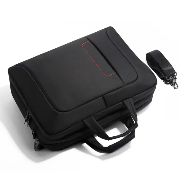 Fashion Nylon Waterproof Black Handbag 15.6-inch Business Briefcase Laptop Computer Bag - Image 5