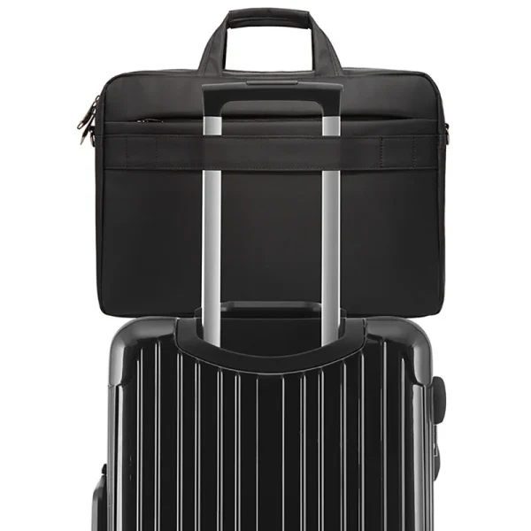 Fashion Nylon Waterproof Black Handbag 15.6-inch Business Briefcase Laptop Computer Bag - Image 3