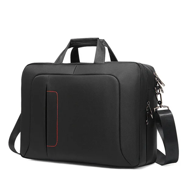 Fashion Nylon Waterproof Black Handbag 15.6-inch Business Briefcase Laptop Computer Bag