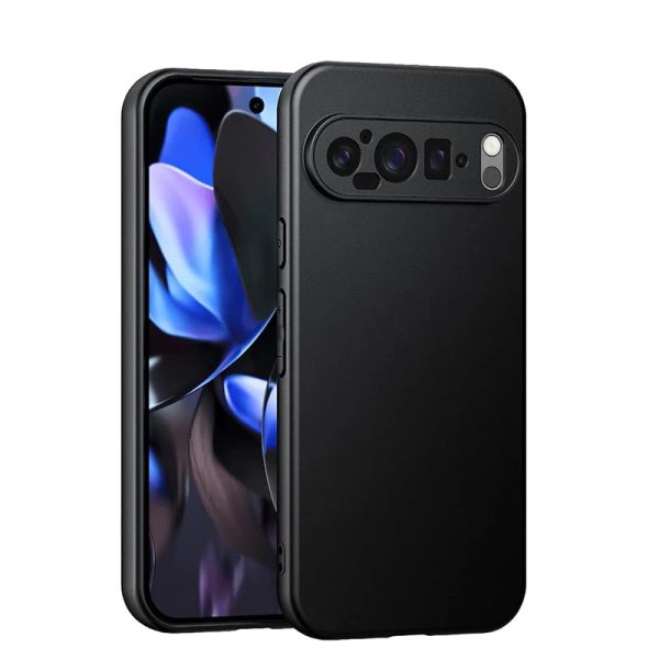 For Google Pixel Shockproof Skin Touch Feeling Frosted Slim TPU Shell Cover Luxury Matte Case - Black