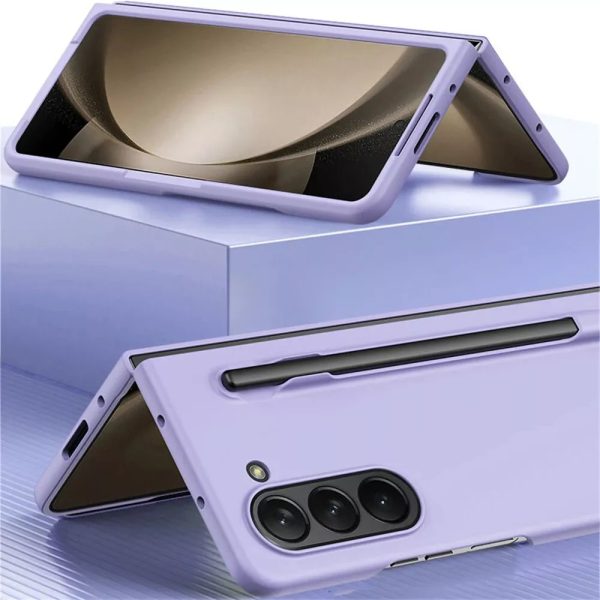For Samsung Galaxy Z Fold 4/5/6 Case with S Pen Holder, with Hinge Protection Slim Hard Cover - Image 8