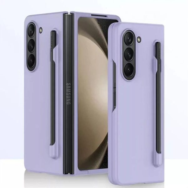 For Samsung Galaxy Z Fold 4/5/6 Case with S Pen Holder, with Hinge Protection Slim Hard Cover - Image 3