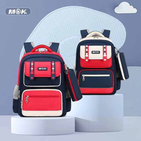 New Children’s Backpack Children’s School Boys Girls Waterproof Orthopedic Lightweight Large Capacity Backpack - Image 2