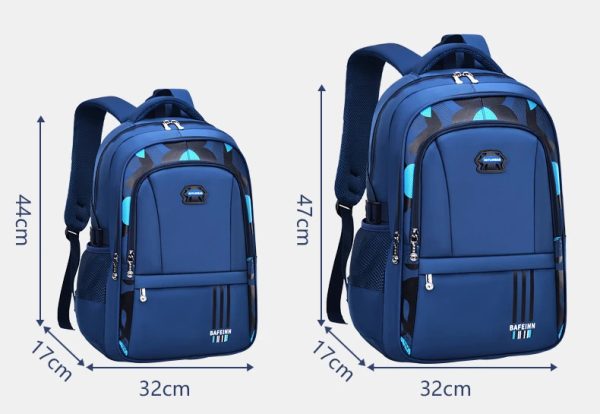 Student Schoolbag Male Light Casual Children’s Backpack Large Capacity Student Protection Backpack - Image 2