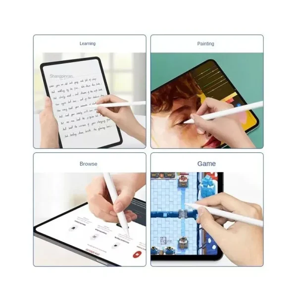Universal JT18-P Active Stylus Touch Screen Pen Drawing Tablet Phone Digital Pencil For iPadSamsungAndroidTablet (White)