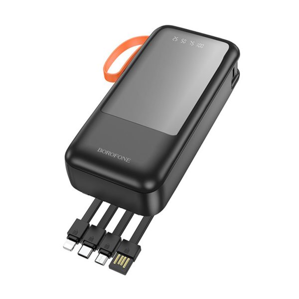 Borofone BJ60A 20000mAh Flashlight Power Bank With 4 Cables IP/Type-C Multiple Outputs Power Supply - Image 4