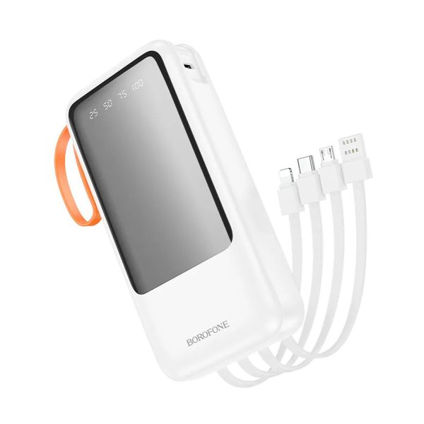 Borofone BJ60A 20000mAh Flashlight Power Bank With 4 Cables IP/Type-C Multiple Outputs Power Supply - Image 7