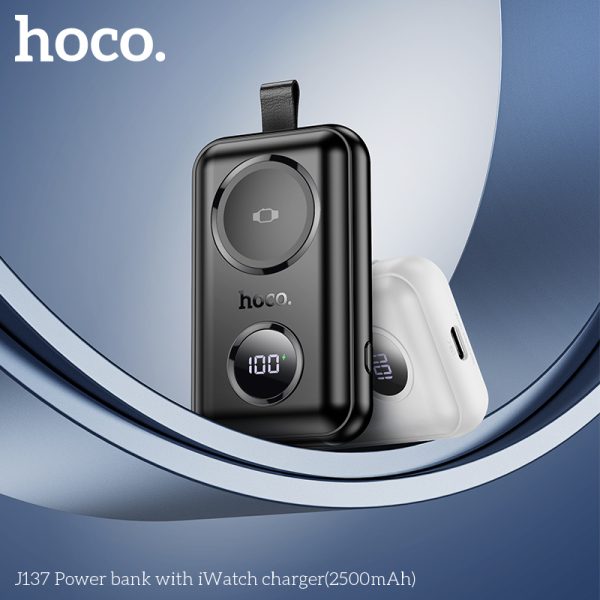For HOCO J137 2500mAh Mini Pocket Power bank for Apple Smart Watch Charger - Image 8