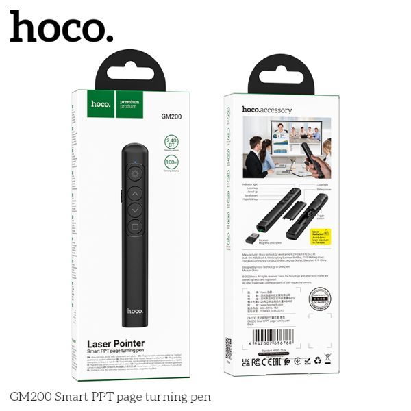For Hoco GM200 Laser Pointer Smart Presentation Pen Turning Pen - Image 2
