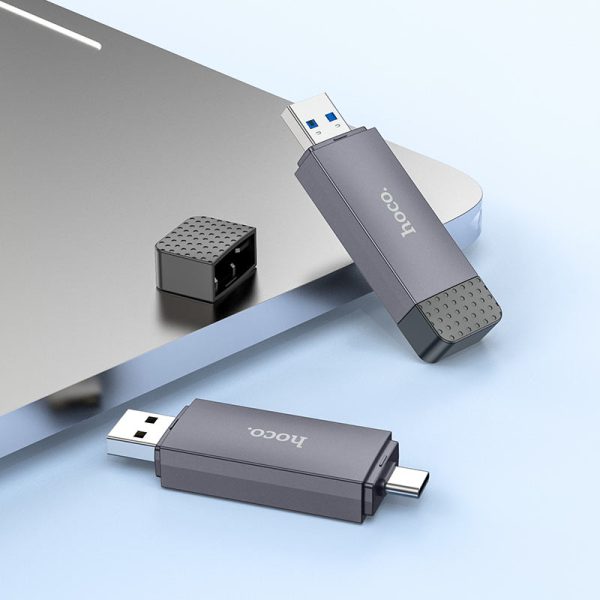 For Hoco HB45 Spirit 2-in-1 USB & Type-C 3.0 Card Reader - Image 3