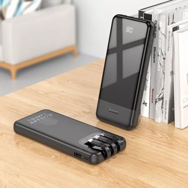 For Hoco J111 10000mAh Smart Fast Charging Power Bank – Black - Image 4