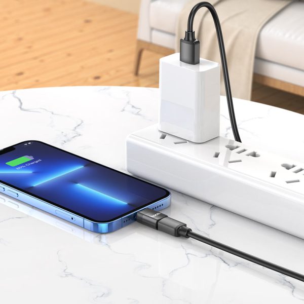 For Hoco UA17 Lightning male to Type-C female adapter, support 2A charging and data transfer functions. - Image 5