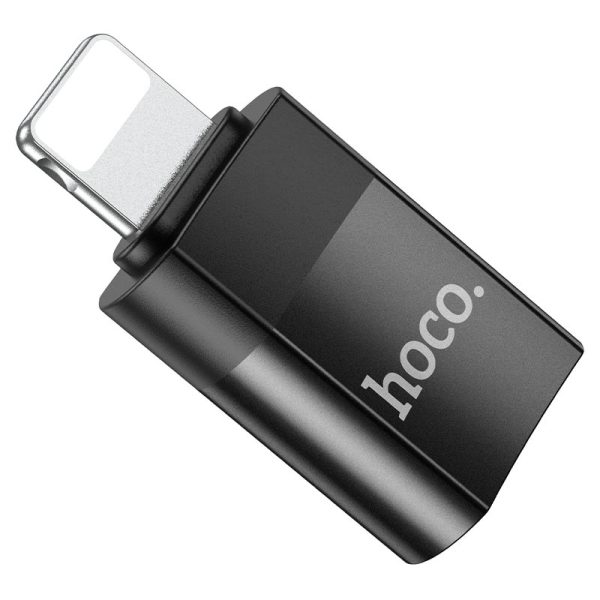 For Hoco UA17 Lightning male to Type-C female adapter, support 2A charging and data transfer functions.