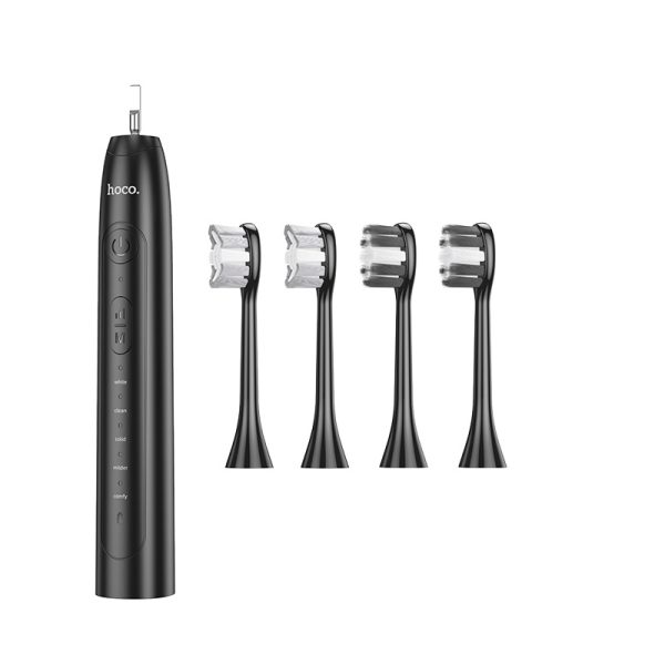 HP60 Wave Electric Toothbrush, with 3 Replacement Brush Heads for Adults and Kids,Portable Rechargeable Toothbrush – White - Image 3