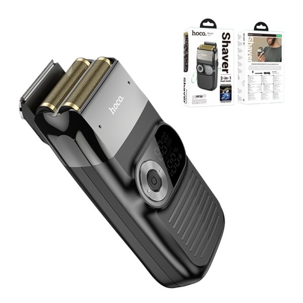 Hoco HP30 Electric Foil and Bald Shavers 2 in 1 Double Shaver for Men Blade and Popup Beard Trimmer