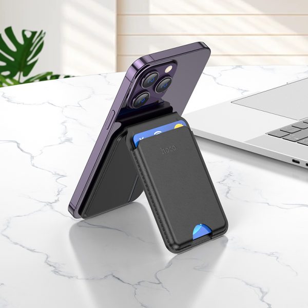 Hoco GT3 Original 100% MagSafe Magnetic Card Bag Card holder for iPhone 16 15 14 13 12 Pro Max - Image 3
