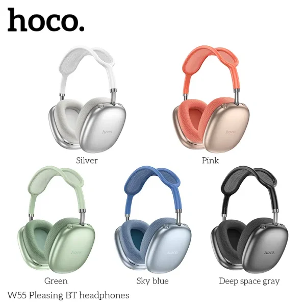 HOCO W55 Wireless Monitor Headphones Pleasing Bluetooth Sports headphones