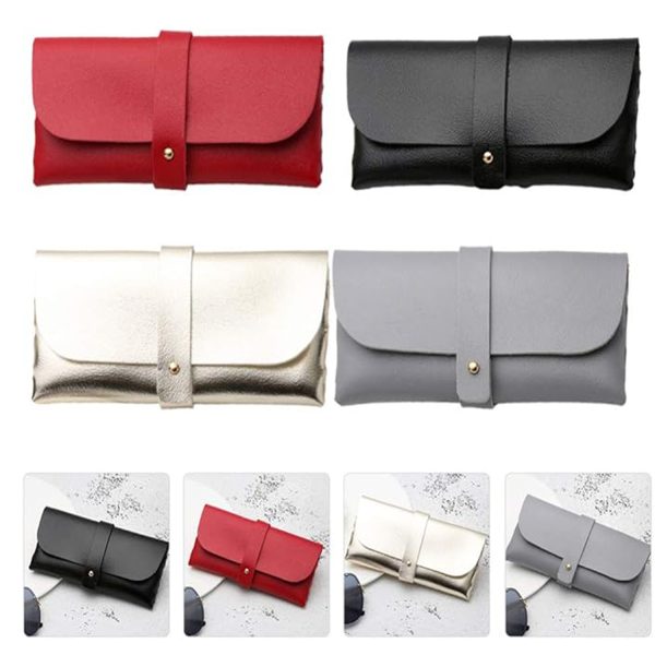 For Soft PU Leather Glasses bag, Fashion Glasses Protective Case, Simple Casual Sunglasses Box