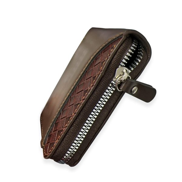 For Genuine Round Zipper Stylish Vipar Leather wallet For Man - Image 4
