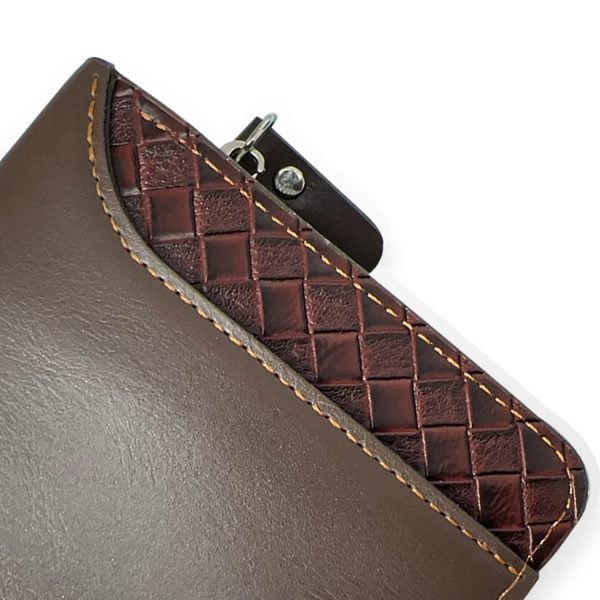 For Genuine Round Zipper Stylish Vipar Leather wallet For Man - Image 3