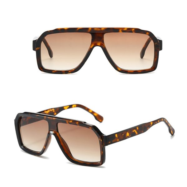 Sunglasses Men Women 2025 Luxury Brand Trendy Big Frame Vintage Shades Fashion Outdoor Driving Eyewear UV400 - Image 2