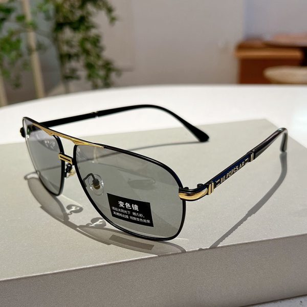 Sunglasses Men Women Fashion Polarized Photochromic Shades Eyewear Double Bridge Driving Sun Glasses - Image 6