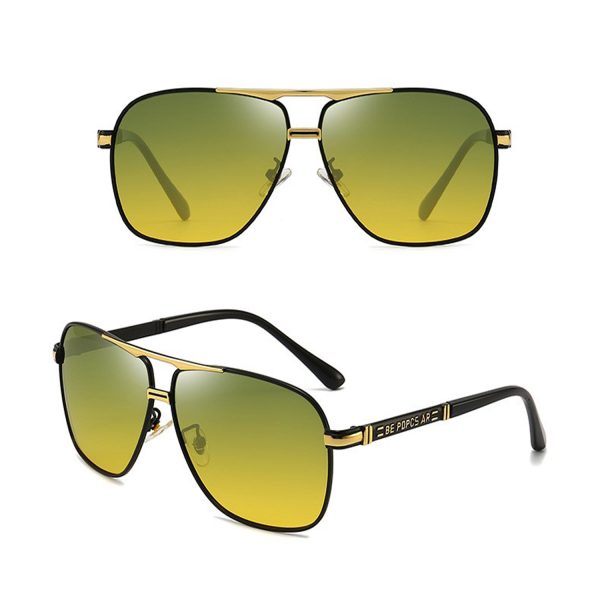 Sunglasses Men Women Fashion Polarized Photochromic Shades Eyewear Double Bridge Driving Sun Glasses - Image 2