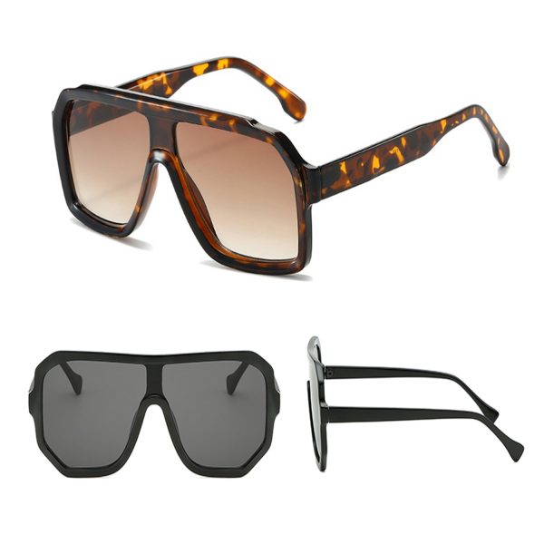 Sunglasses Men Women 2025 Luxury Brand Trendy Big Frame Vintage Shades Fashion Outdoor Driving Eyewear UV400